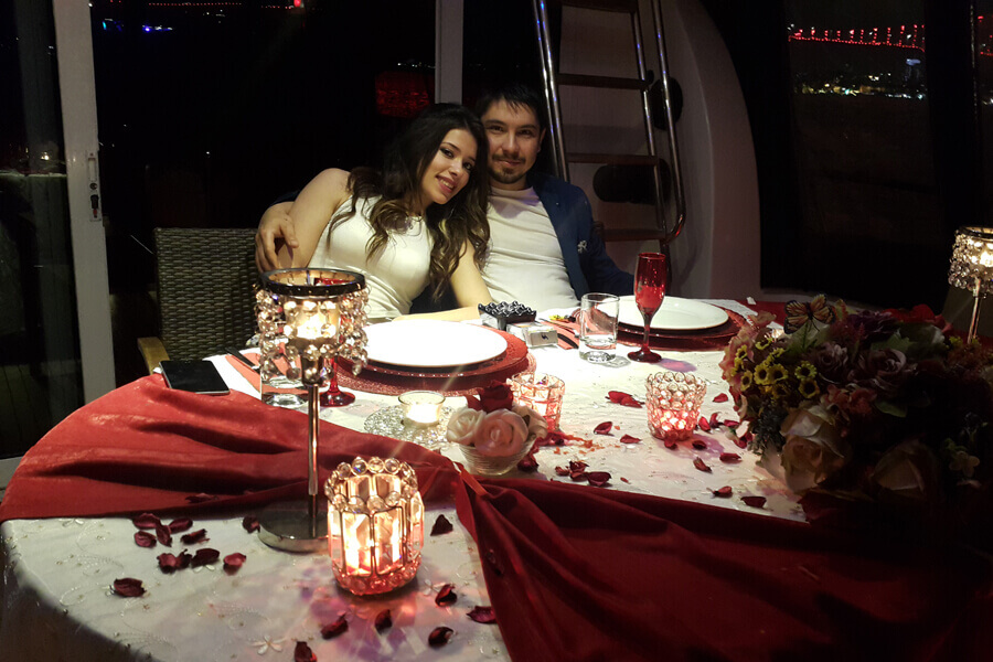 Wedding Anniversary on the Yacht